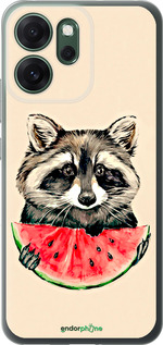 Силиконовый чехол Енотик с арбузом для Oppo RENO 14F 5G - 4605u-4091 изображение 