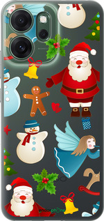 Силиконовый чехол Новогодний 1 для Oppo RENO 14F 5G - 4614u-4091 изображение 