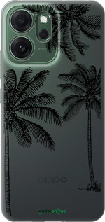 Силиконовый чехол Пальмы1 для Oppo RENO 14F 5G - 4634u-4091 изображение 