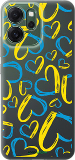 Силиконовый чехол Сердца UA для Oppo RENO 14F 5G - 5292u-4091 изображение 