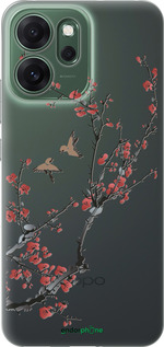 Силіконовий чехол Сакура v2 для Oppo RENO 14F 5G - 5538u-4091 изображение 