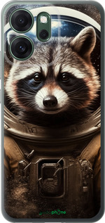 Силиконовый чехол Raccoon austronaut для Oppo RENO 14F 5G - 5581u-4091 изображение 
