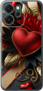 Силиконовый чехол Сердечки v2 для Oppo RENO 14F 5G - 5832u-4091 изображение 