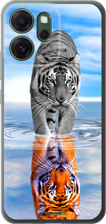 Силиконовый чехол Тигр для Oppo RENO 14F 5G - 6016u-4091 изображение 