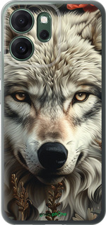 Силиконовый чехол Волчий взгляд для Oppo RENO 14F 5G - 6066u-4091 изображение 