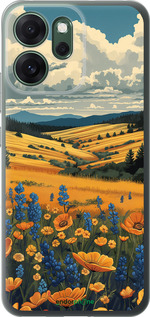 Силиконовый чехол Украинское поле для Oppo RENO 14F 5G - 6082u-4091 изображение 