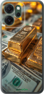 Силиконовый чехол Слитки и доллары для Oppo RENO 14F 5G - 6105u-4091 изображение 