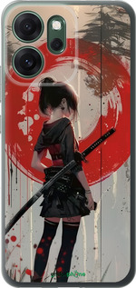 Силиконовый чехол Сумерки воина: Танец с катаной для Oppo RENO 14F 5G - 6123u-4091 изображение 