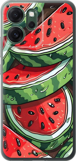 Силиконовый чехол Арбуз для Oppo RENO 14F 5G - 6315u-4091 изображение 