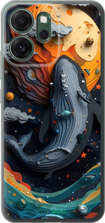 Силиконовый чехол Кит в космосе для Oppo RENO 14F 5G - 6328u-4091 изображение 
