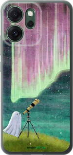 Силиконовый чехол Привидение и звезды для Oppo RENO 14F 5G - 6443u-4091 изображение 