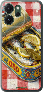 Силиконовый чехол Vintage Sardine Tin Phone для Oppo RENO 14F 5G - 6772u-4091 изображение 