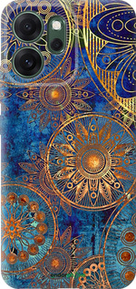 Силіконовий чехол Золотий візерунок для Oppo RENO 14F 5G - 678u-4091 изображение 