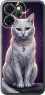 Силиконовый чехол Mystic White Cat Gothic Dark Purple Gold для Oppo RENO 14F 5G - 6805u-4091 изображение 