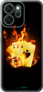 Силиконовый чехол Горящие карты для Oppo RENO 14F 5G - 839u-4091 изображение 