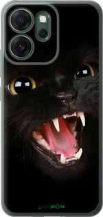 Силиконовый чехол Чёрная кошка для Oppo RENO 14F 5G - 932u-4091 изображение 