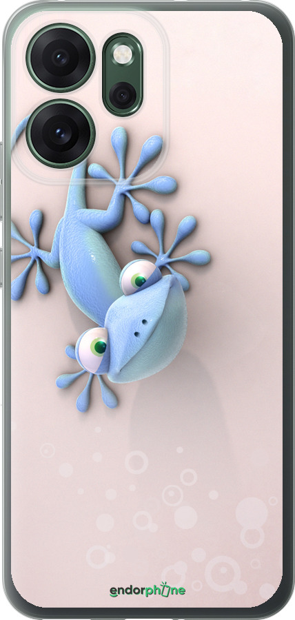 Силиконовый чехол Геккончик для Oppo RENO 14F 5G - 1094u-4091 изображение 