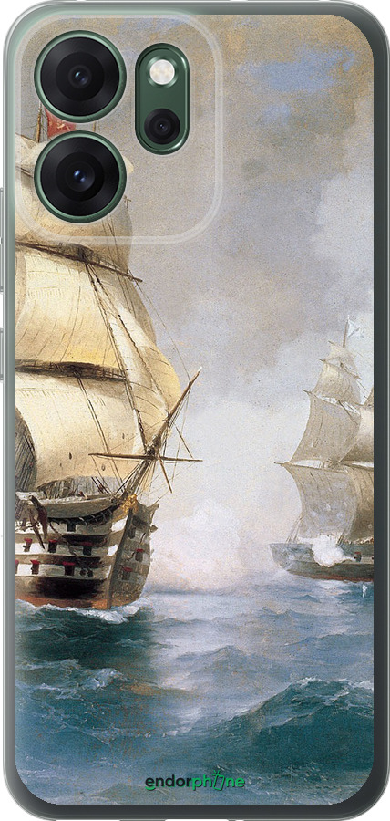 Силиконовый чехол Айвазовский. Корабли для Oppo RENO 14F 5G - 160u-4091 изображение 