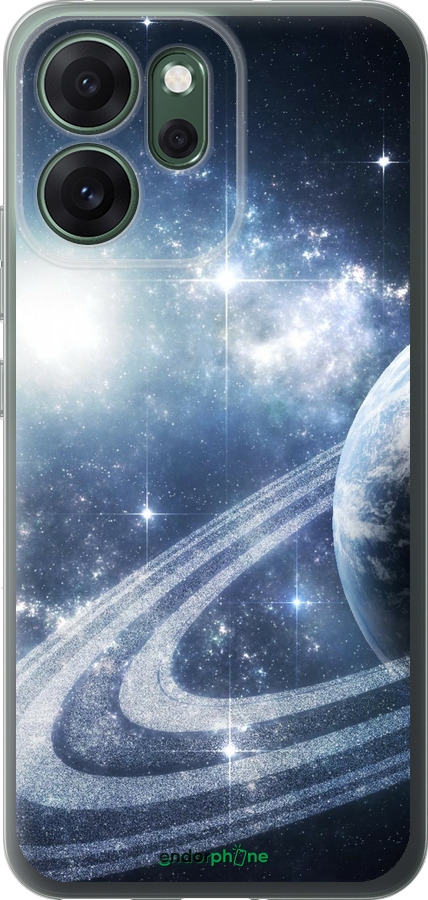 Силиконовый чехол Кольца Сатурна для Oppo RENO 14F 5G - 173u-4091 изображение 