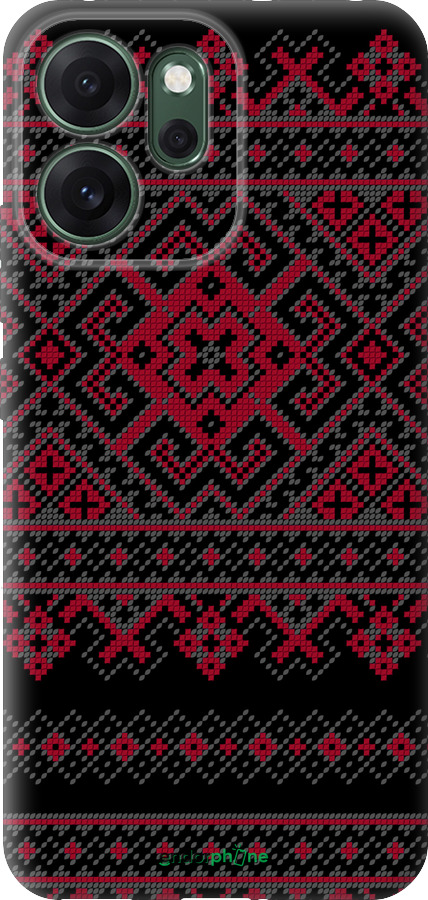 Силіконовий чехол Вишиванка 52 для Oppo RENO 14F 5G - 1763u-4091 изображение 