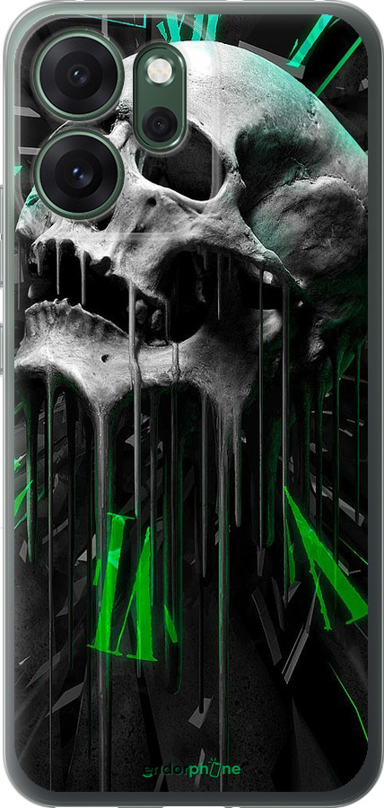 Силиконовый чехол Череп-часы для Oppo RENO 14F 5G - 4100u-4091 изображение 