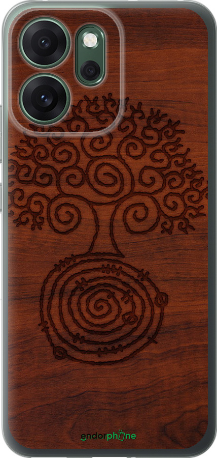 Силиконовый чехол Узор дерева для Oppo RENO 14F 5G - 4119u-4091 изображение 