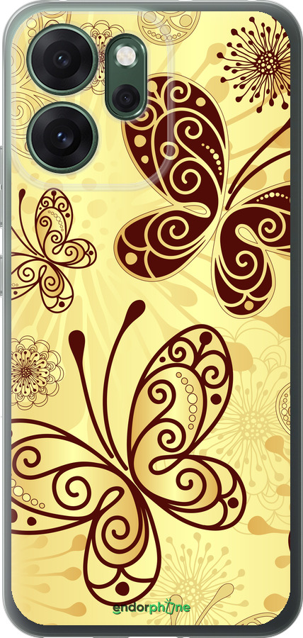 Силиконовый чехол Красивые бабочки для Oppo RENO 14F 5G - 4170u-4091 изображение 