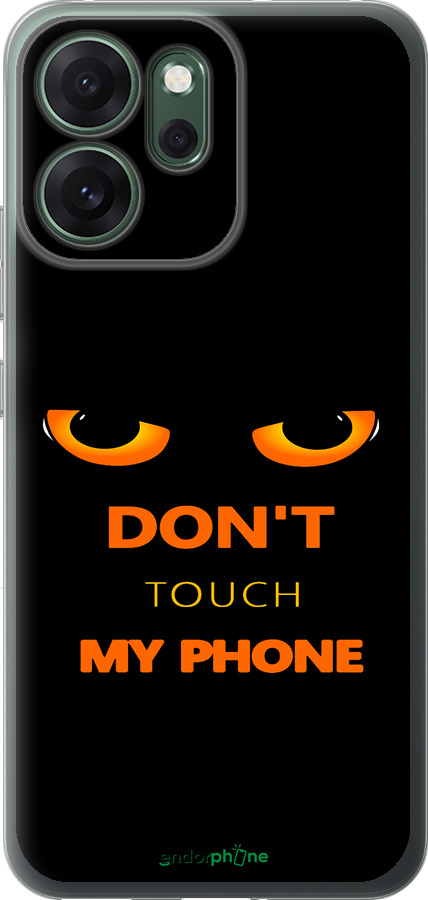 Силиконовый чехол Don't touch the phone для Oppo RENO 14F 5G - 4261u-4091 изображение 