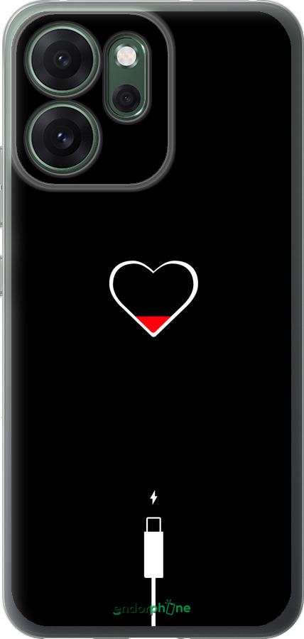 Силиконовый чехол Подзарядка сердца для Oppo RENO 14F 5G - 4274u-4091 изображение 