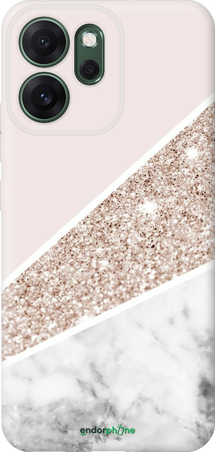 Силиконовый чехол Пастельный мрамор для Oppo RENO 14F 5G - 4342u-4091 изображение 