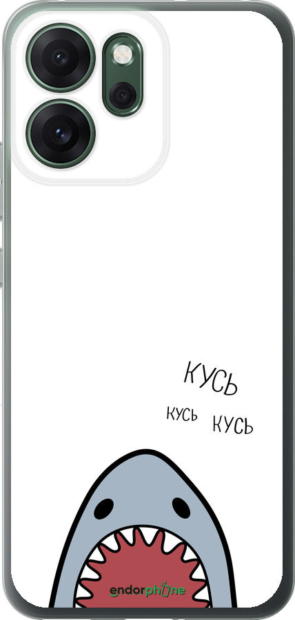 Силиконовый чехол Акула для Oppo RENO 14F 5G - 4870u-4091 изображение 