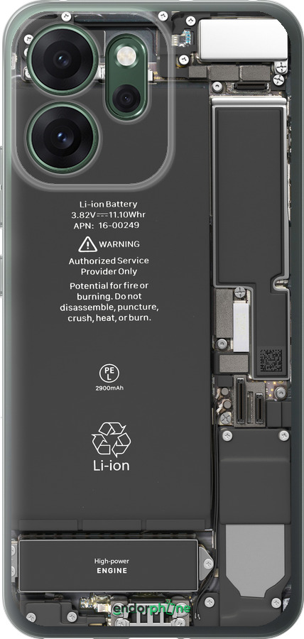 Силиконовый чехол Детали смартфона для Oppo RENO 14F 5G - 5487u-4091 изображение 