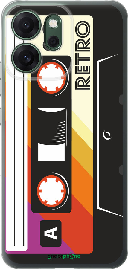 Силиконовый чехол Кассета с90 v4 для Oppo RENO 14F 5G - 5532u-4091 изображение 