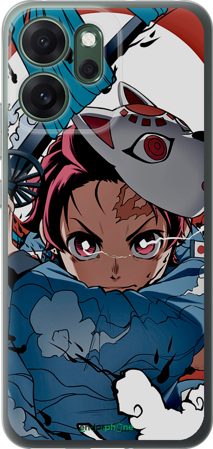 Силиконовый чехол Танджиро Камадо для Oppo RENO 14F 5G - 5574u-4091 изображение 