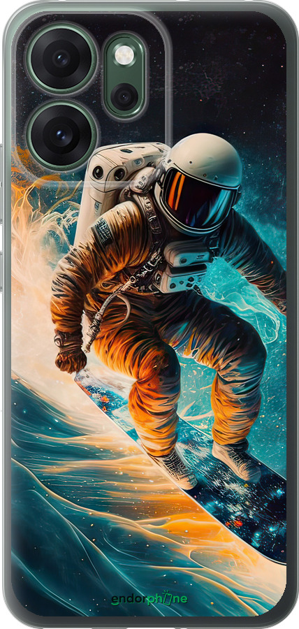 Силиконовый чехол Сноубордист для Oppo RENO 14F 5G - 5604u-4091 изображение 