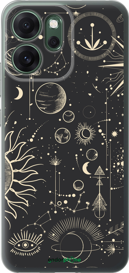 Силиконовый чехол Фаза луны для Oppo RENO 14F 5G - 5605u-4091 изображение 