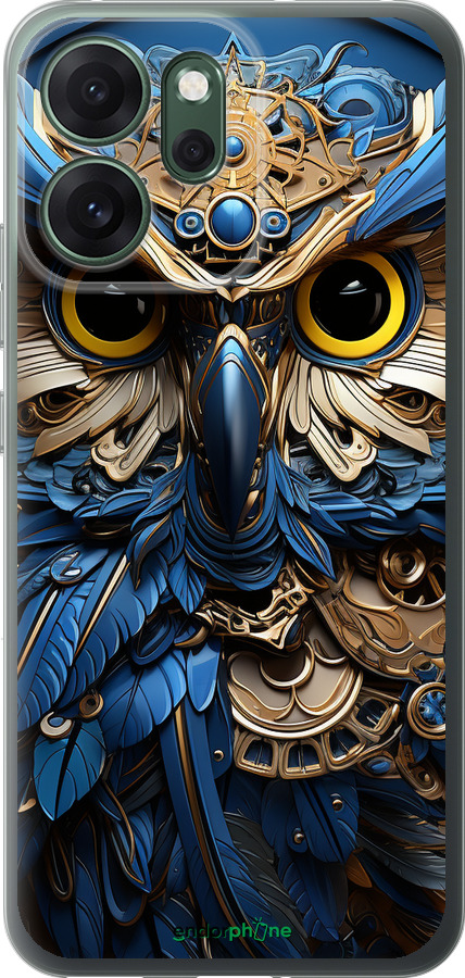 Силиконовый чехол Сова v2 для Oppo RENO 14F 5G - 5649u-4091 изображение 