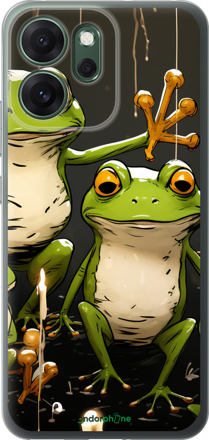 Силиконовый чехол Жабки 2 для Oppo RENO 14F 5G - 5657u-4091 изображение 