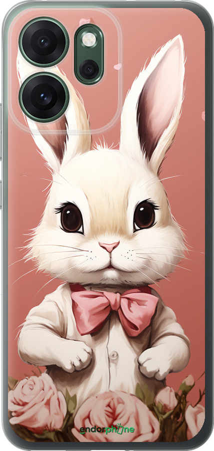 Силиконовый чехол Зайчик для Oppo RENO 14F 5G - 5669u-4091 изображение 