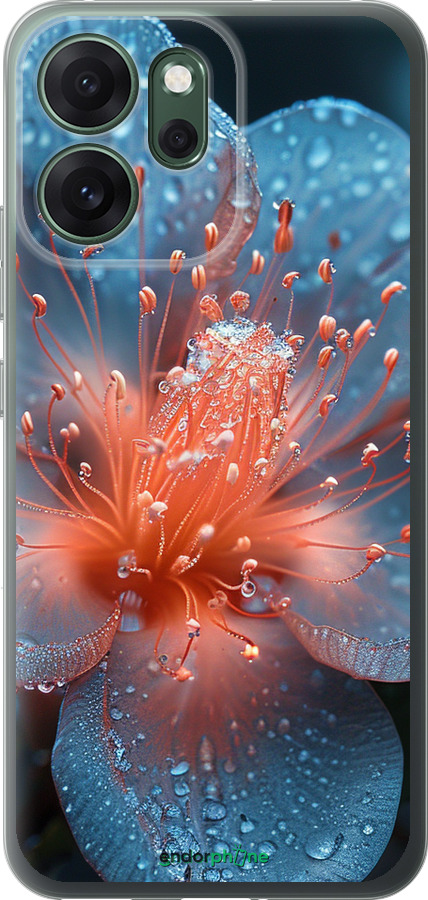 Силиконовый чехол Роса на цветке для Oppo RENO 14F 5G - 6039u-4091 изображение 