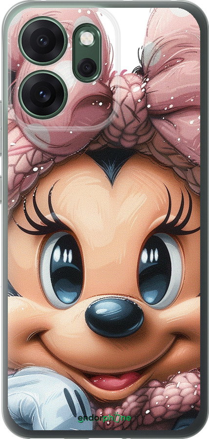 Силиконовый чехол Минни Маус с бантиком для Oppo RENO 14F 5G - 6055u-4091 изображение 