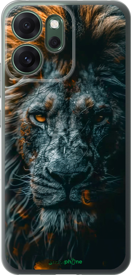 Силиконовый чехол Лев в сумерках для Oppo RENO 14F 5G - 6154u-4091 изображение 