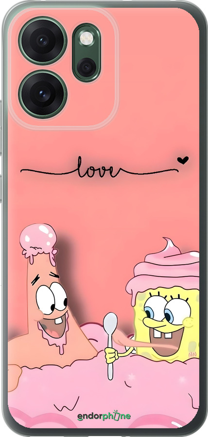 Силиконовый чехол Спанч Боб для Oppo RENO 14F 5G - 6282u-4091 изображение 