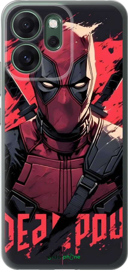 Силиконовый чехол Дедпул для Oppo RENO 14F 5G - 6293u-4091 изображение 