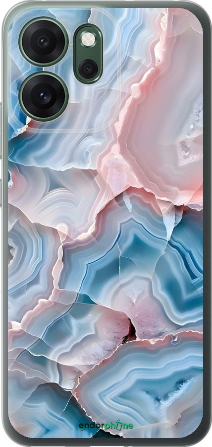 Силиконовый чехол Мрамор для Oppo RENO 14F 5G - 6306u-4091 изображение 