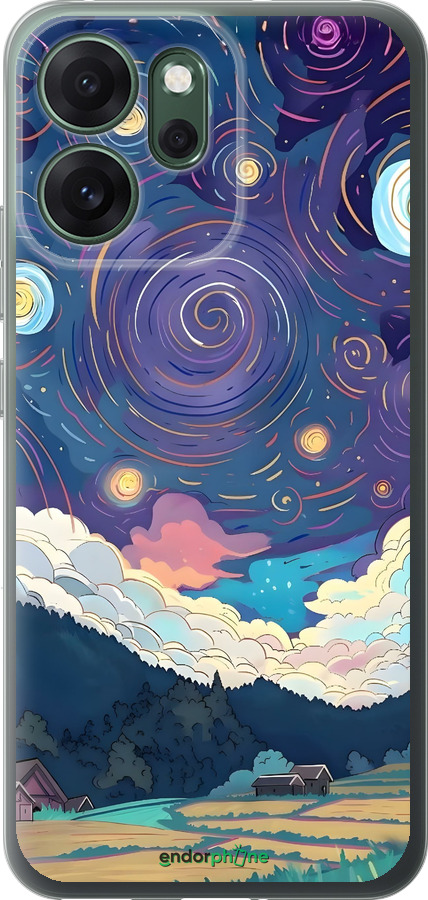 Силиконовый чехол Креативный арт для Oppo RENO 14F 5G - 6322u-4091 изображение 