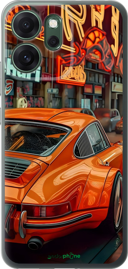 Силиконовый чехол Порше для Oppo RENO 14F 5G - 6334u-4091 изображение 