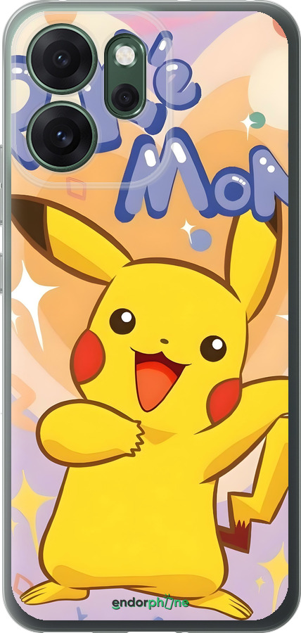 Силиконовый чехол Пикачу для Oppo RENO 14F 5G - 6383u-4091 изображение 