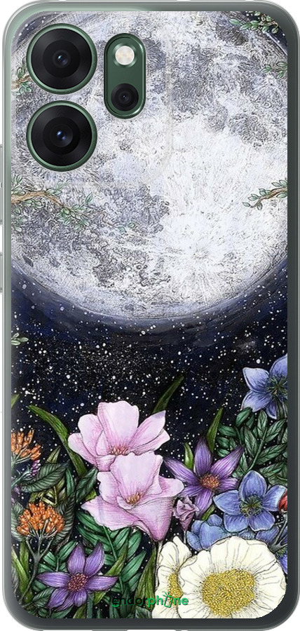 Силиконовый чехол Полночь в саду II для Oppo RENO 14F 5G - 6424u-4091 изображение 