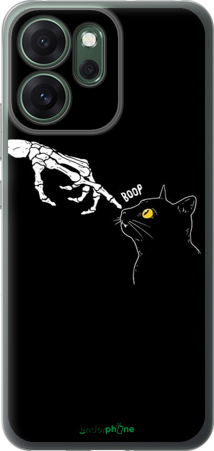 Силиконовый чехол Кошка для Oppo RENO 14F 5G - 6505u-4091 изображение 